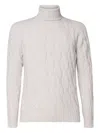 Giuliano Galiano Long-sleeved Turtleneck Sweater In White