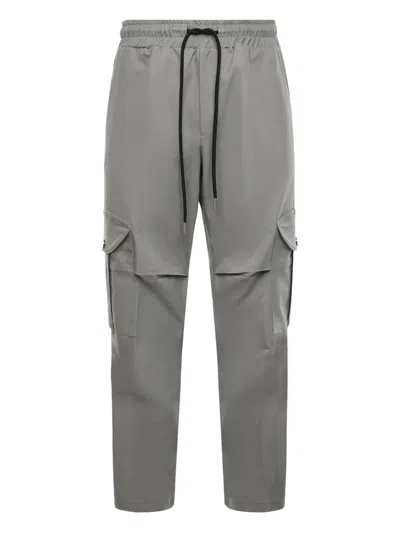 Giuliano Galiano Cargo-pocket Drawstring Trousers In Gray