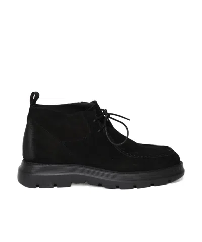 Giuliano Galiano Caviar Ankle Boots In Black