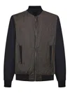 Giuliano Galiano Steve Wool Bomber Jacket In Multi