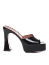 GIULIANO GALIANO CHARLIE MULES IN PATENT LEATHER