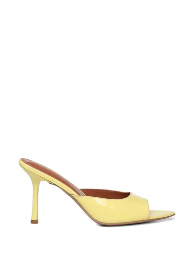 Giuliano Galiano Connie Peep-toe Sandals In Yellow
