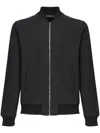 Giuliano Galiano Cotton-blend Bomber Jacket In Black