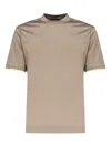 Giuliano Galiano Crew-neck Short-sleeve T-shirt In Gray