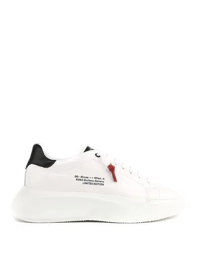 Giuliano Galiano Crocodile Print Sneakers In White
