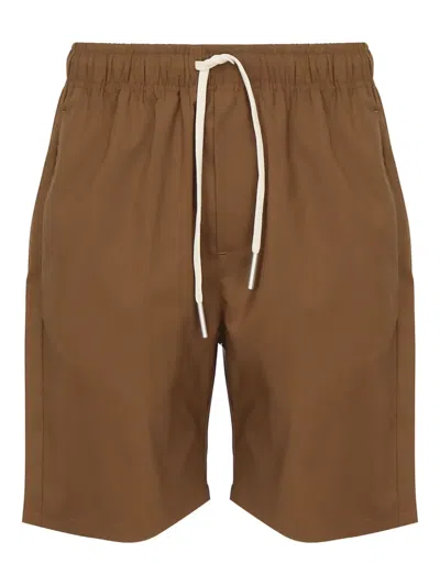 Giuliano Galiano Elasticated-waist Drawstring Shorts In Brown