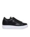 Giuliano Galiano Textured Leather Low-top Sneakers In Black