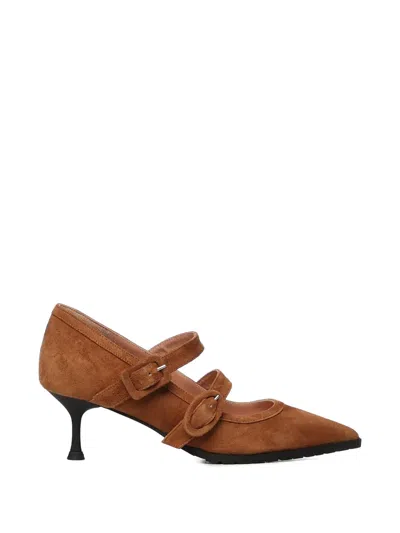 Giuliano Galiano Geluci Suede Pumps In Brown