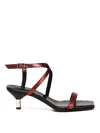 Giuliano Galiano Tequila Sandals In Red