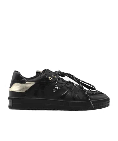 Giuliano Galiano Jeson Leather Low-top Sneakers In Black