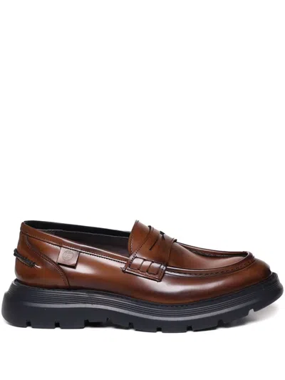 Giuliano Galiano Kobra Loafers In Brown