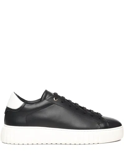Giuliano Galiano Leather Sneakers In Black