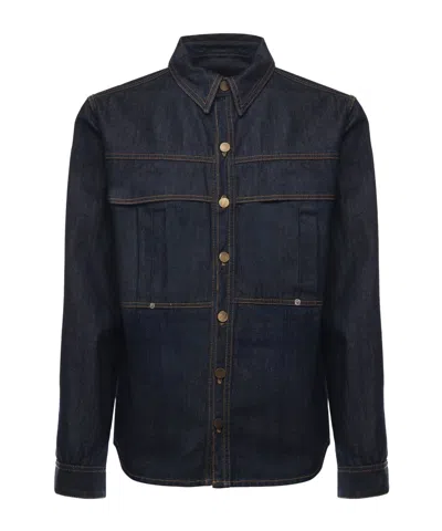 Giuliano Galiano Long Sleeve Shirt In Blue