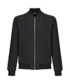 Giuliano Galiano Cotton-blend Bomber Jacket In Black