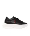 Giuliano Galiano Low-cut Lace-up Sneakers In Black
