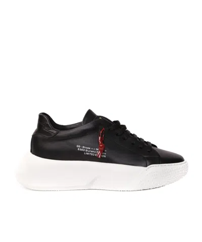 Giuliano Galiano Low-cut Lace-up Sneakers In Black