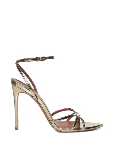 Giuliano Galiano Margot Ankle-strap Sandals In Gold