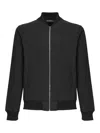 Giuliano Galiano Cotton-blend Bomber Jacket In Black