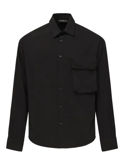 Giuliano Galiano Pocket Shirt In Black