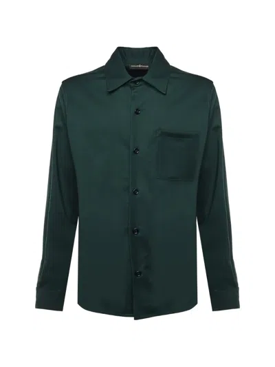 Giuliano Galiano Pocket Shirt In Green