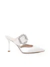 Giuliano Galiano Pointed Muller Shoes In White