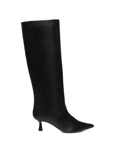 Giuliano Galiano Pointed-toe Boots In Black
