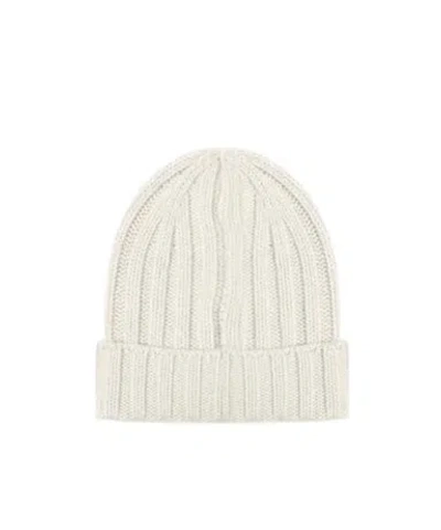Giuliano Galiano Ribbed Cuff Beanie Hat In Neutral