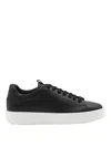 Giuliano Galiano Road Low-top Leather Sneakers In Negro