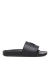 Giuliano Galiano Shark Slip-on Sandals In Black