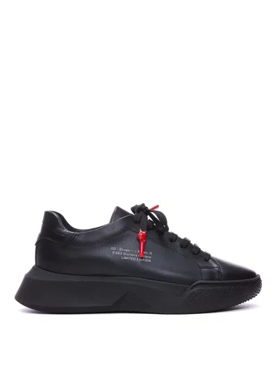 Giuliano Galiano Sneakers With Logo And Lace Closure In Black