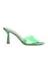 Giuliano Galiano 70mm Transparent-strap Sandals In Green