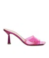 Giuliano Galiano Rose Open-toe 83mm Mules In Pink