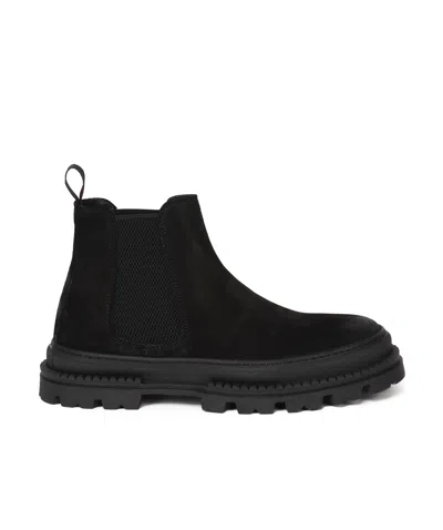 Giuliano Galiano Suede Boots In Black