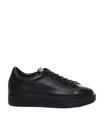 Giuliano Galiano Tie Low Upper Board Shoes In Black