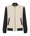 Giuliano Galiano Two-tone Bomber Jacket In Nude