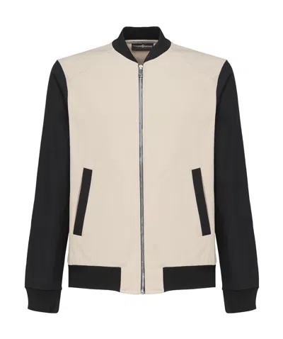GIULIANO GALIANO TWO-TONE BOMBER JACKET
