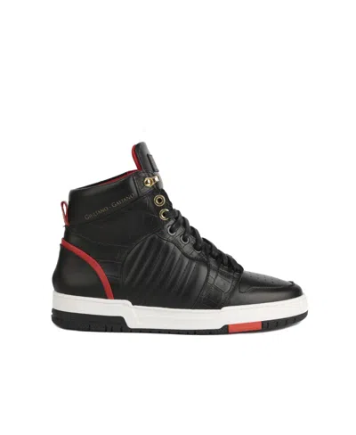 Giuliano Galiano Two-tone Hi-top Sneakers In Black