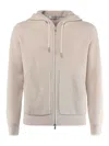 Giuliano Galiano Virgin Wool Blend Sweatshirt In Neutral