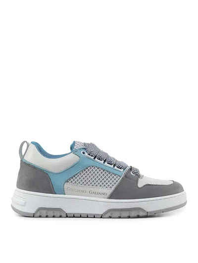 Giuliano Galiano Vyper Logo-print Leather Sneakers In Blanco