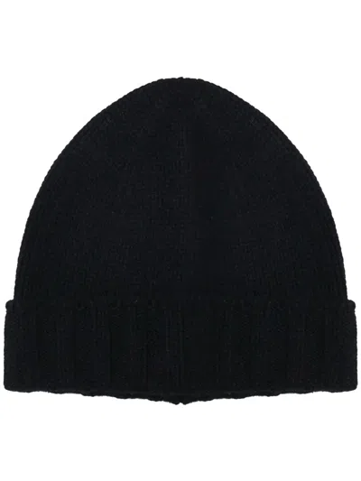 Giuliano Galiano Wool Beanie Hat In Black