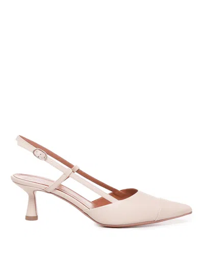 Giuliano Galiano Elettra Slingback In Leather In Beige