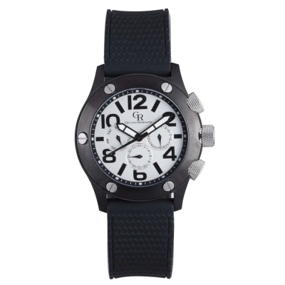 Giulio Romano Piemonte Quartz Silver Dial Men's Watch Gr-3000-13-001 In Black
