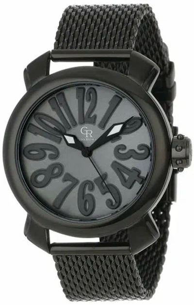 Pre-owned Giulio Romano Women's Gr-7000-13-007 Rimini Black Mop Black Ip Steel Wristwatch