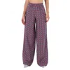 Giuliva Heritage Collection Amanda Wide Leg Trousers In Purple