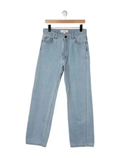 Pre-owned Giuliva Heritage Collection High-rise Straight Leg Jeans In Blue