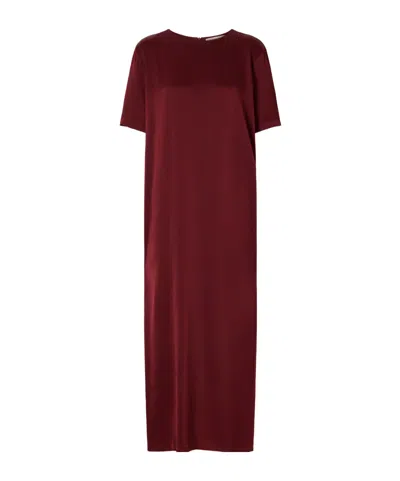 Giuliva Heritage Collection The Gioia Satin Maxi Dress In Red