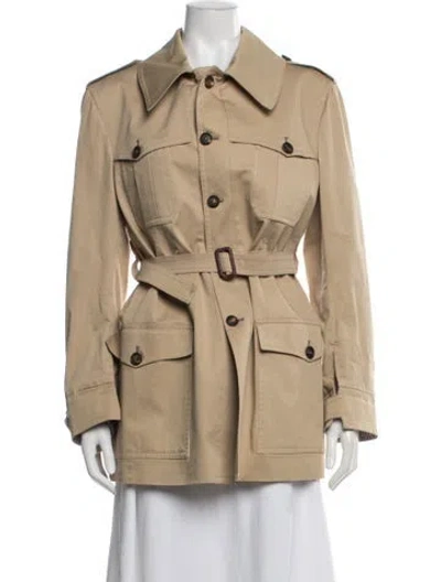 Pre-owned Giuliva Heritage Collection Utility Jacket In Neutrals