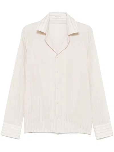 Giuliva Heritage Giulio Shirt In Beige Stripes