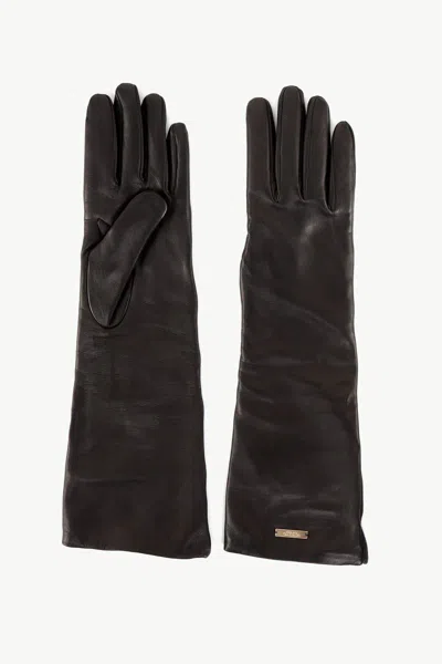 Giuliva Heritage Audrey Leather Gloves In Black