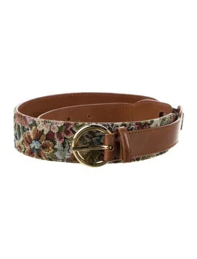 Pre-owned Giuliva Heritage Leather Belt In Brown